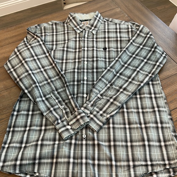 Cinch mens western shirt. Long sleeve, size L. Beautiful like new no flaws - Picture 6 of 7